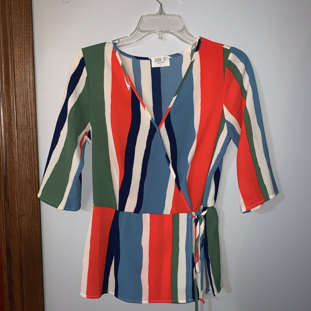 striped blouse